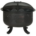 Safavieh 24 x 28 x 28 in. Negril Fire Pit, Copper and Black PIT1016A